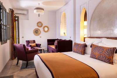 Riad Laz Mimoun · Chambre Jasmin · Chambre d'hôte Marrakech Medina 